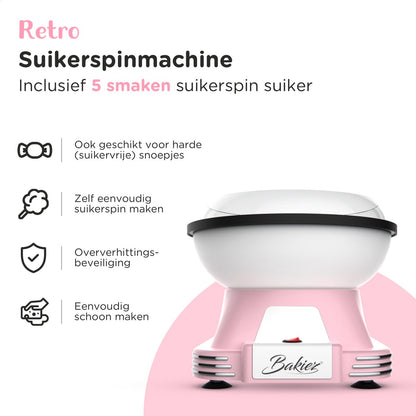 Bakiez Suikerspin Machine Met of Zonder Suiker