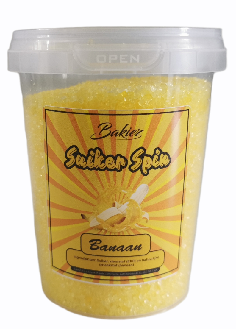 Bakiez Suikerspinsuiker Set 5 X 400 gram Inclusief Stokjes