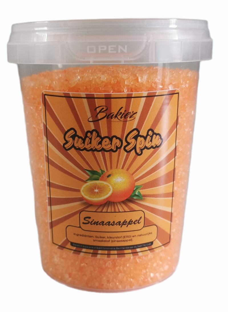 Bakiez Suikerspinsuiker Set 5 X 400 gram Inclusief Stokjes